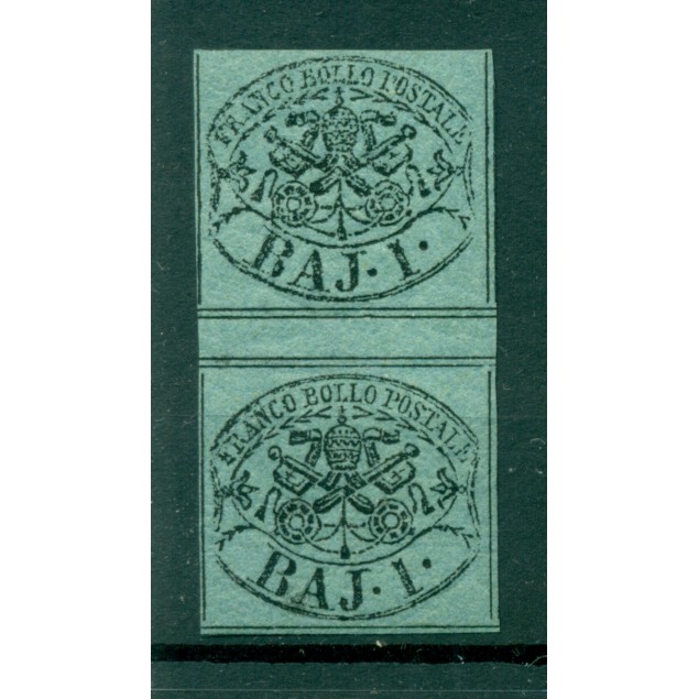 Papal States 1852/64 - Y & T  n. 2 - Coats of Arms 1 baj.