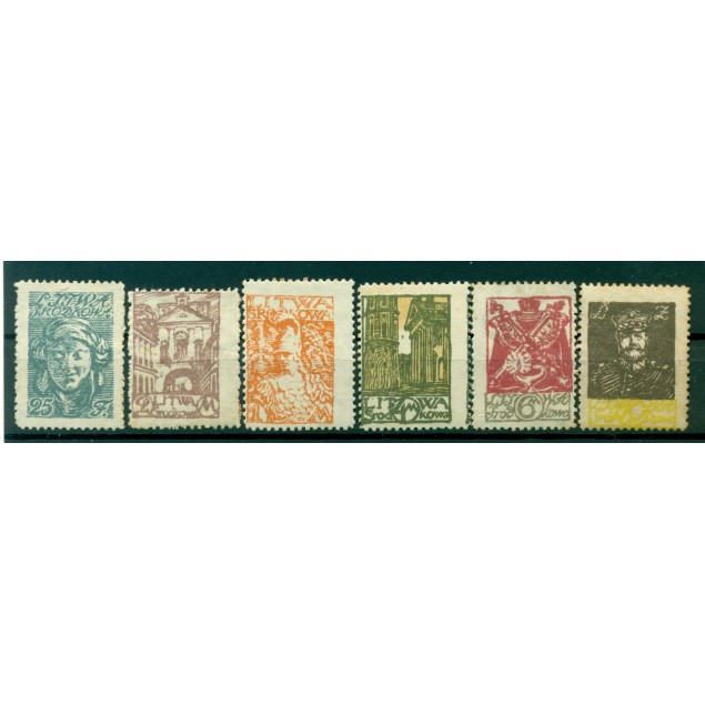 Republic of Central Lithuania 1920 - Y & T n. 11/16 - Definitve