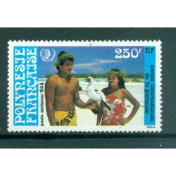 Polynésie Française 1985 - Y & T n. 188 poste aérienne - Année int.le Jeunesse (Michel n. 434)