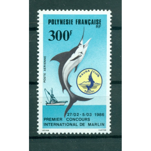 Polynésie Française 1986 - Y & T n. 190 P.A. - Marlin
