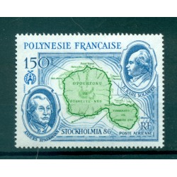 Polinesia Francese 1986 - Y & T n. 192 P.A. - Carta geografica "STOCKHOLMIA '86"