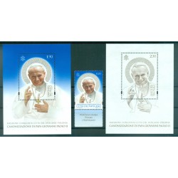 Vatican 2014 - Mi. n. 1802+Bll. 44/45 - Pape Jean Paul II Canonisation