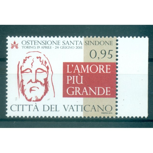 Vatican 2015 - Mi. n. 1832 - Ostension du Suaire de Turin