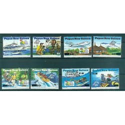 Papua New Guinea 1995 - Mi. n. 733/740 - Boats & Planes