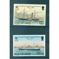 Île de Man 1982 - Mi. n. 215/216 - Bateaux à vapeur