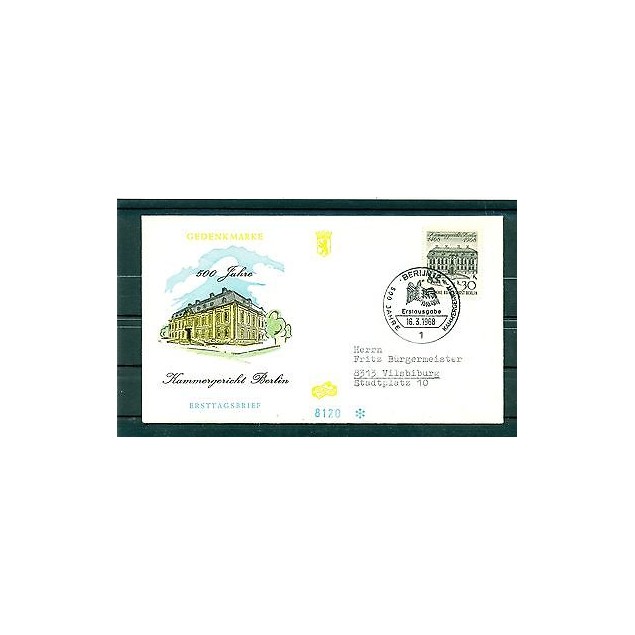 Berlin Ouest - West Berlin 1968 - Michel n.320 - 500 ans de Cour d'appel de Berl