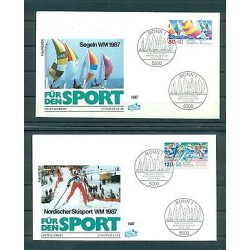 Allemagne  1987 - Y & T n.1142/43 - Evénements sportifs de 1987