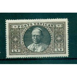 PAPA PIO XI - POPE PIUS XI VATICAN 1933 Common Stamp Â£. 2