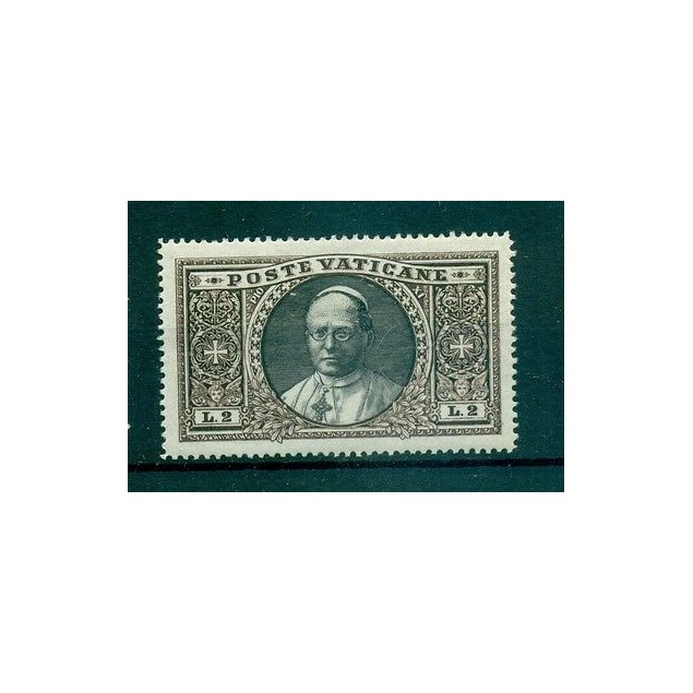 PAPA PIO XI - POPE PIUS XI VATICAN 1933 Common Stamp Â£. 2