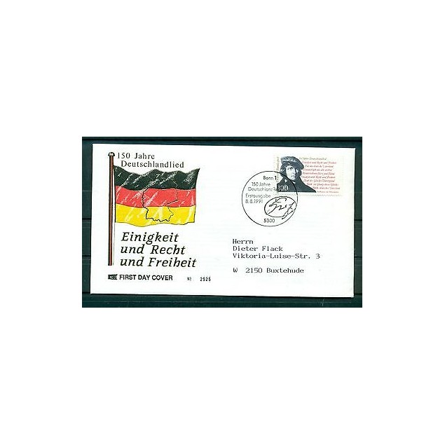 Allemagne - Germany 1991 - Michel n.1555 - Le Chant d'Allemagne