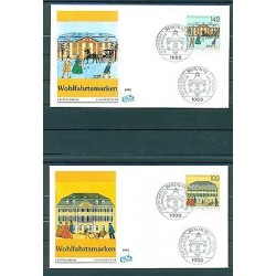 Germania 1991 - Y & T n.1395/1400 - Uffici postali del passato
