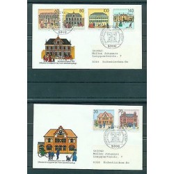 Germania 1991 - Y & T n.1395/1400 - Uffici postali del passato