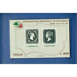 Italy 1985 - Y & T sheet n. 3 - Philatelic Exhibition ITALIA '85