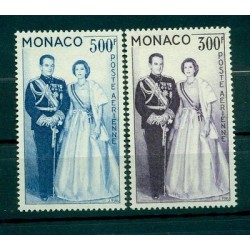 Monaco 1959 - Y & T  n. 71/72  poste aerienne - Couple princier