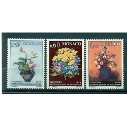 Monaco 1973 - Y & T  n. 948/50 - Concours international de bouquets