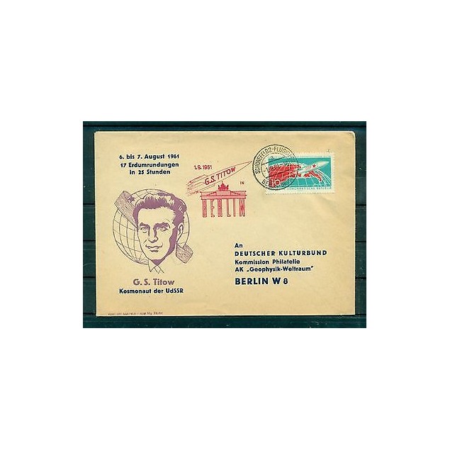 Allemagne - RDA 1961 - Cosmonaute Guerman Titov