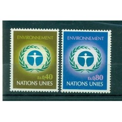 Nations Unies  Genève 1972 - Y & T n. 25/26  -  Environnement