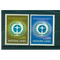 Nations Unies  Géneve 1972 - Michel n. 25/26  -  "Environnement"
