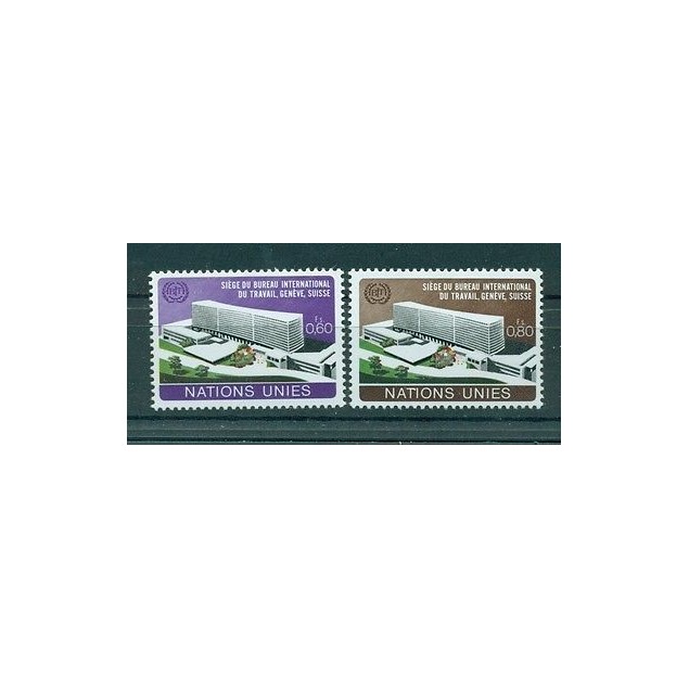 Nations Unies  Géneve 1974 - Michel n. 37/38  -  BIT - ILO