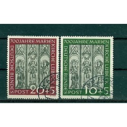 Germany 1951 - Michel n. 139/40 - Lübeck Cathedral