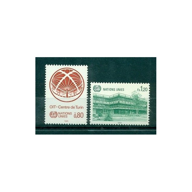 Nations Unies  Géneve 1985 - Michel n. 127/28  -  OIT - Centre de Turin