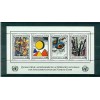 Nations Unies  Géneve 1986 - Michel n. 147/50 - feuillet n.4  -  "WFUNA"