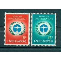 Nations Unies  New York 1972 - Michel n. 249/50  -  "Environnement"