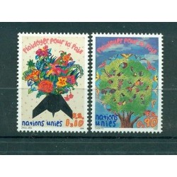 Nations Unies Genève 1996 - Y & T n. 319/20 - Plaidoyer pour la Paix (Michel n. 299/300)