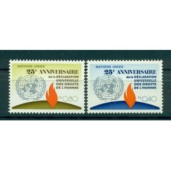 Nations Unies Genève  1973 - Y & T n. 35/36 - Droits de l'Homme