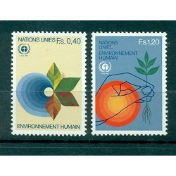 Nations Unies Géneve  1982 - Michel n.105/06 - "Environnement Humain"