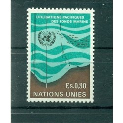 Nations Unies Genève 1971 - Y & T n. 15 -  Utilisations pacifiques des fonds marins