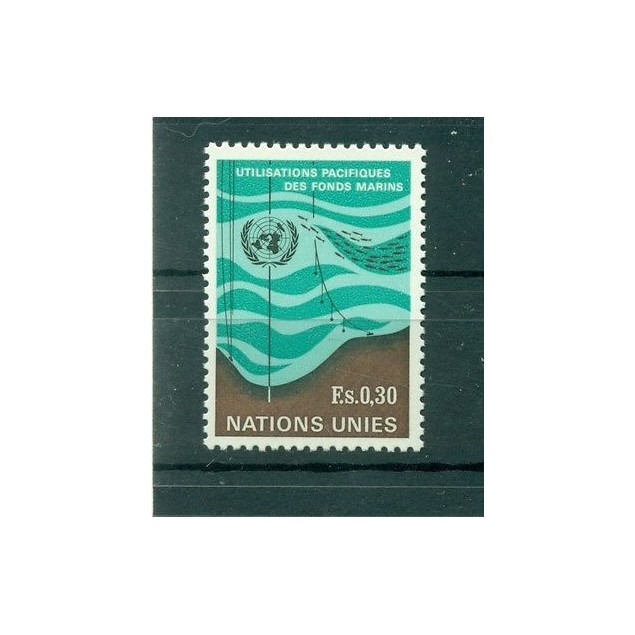 Nations Unies Géneve 1971 - Michel n. 15 -  Utilisations pacifiques des fond