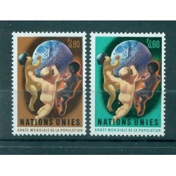 Nations Unies Géneve 1974 - Michel n. 43/44 -  "Année mondiale de la population"