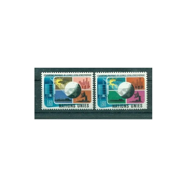 Nations Unies Géneve 1975 - Michel n. 46/47 -  "Espace extra -atmosphérique"