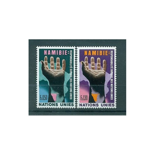 Nations Unies Géneve 1975 - Michel n. 52/53 - "Namibie"