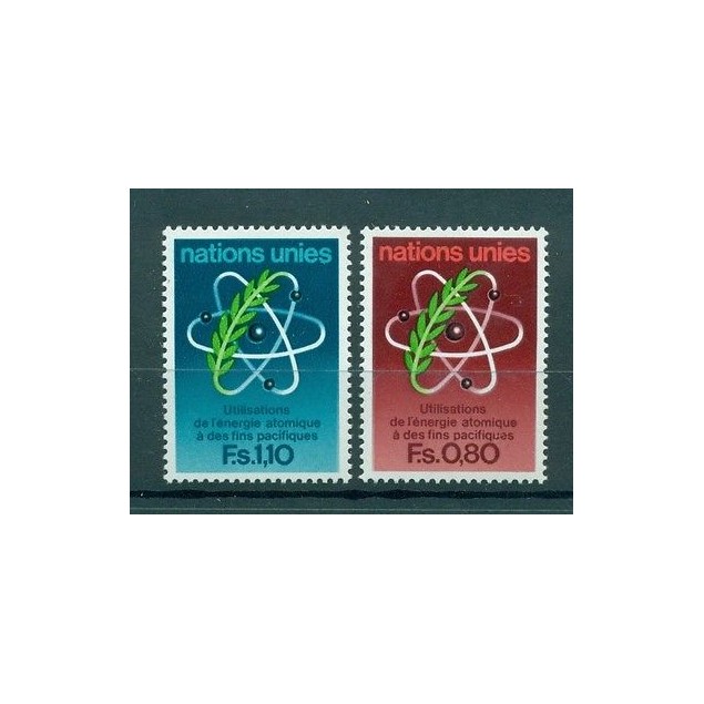 Nations Unies Géneve 1977 - Michel n. 70/71 - Energie atomique