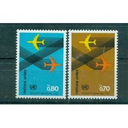 Nations Unies Géneve 1978 - Michel n. 76/77 -  Sécurité Aérienne - OACI - ICAO