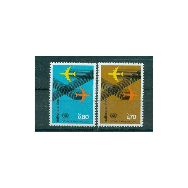 Nations Unies Géneve 1978 - Michel n. 76/77 -  Sécurité Aérienne - OACI - ICAO