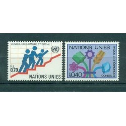 Nations Unies Géneve 1980 - Michel n. 94/95 -  "Conseil Economique et Social"