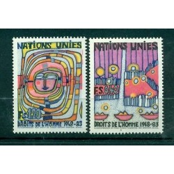 Nations Unies Géneve 1983 - Michel n. 117/18 - "Droits de l'Homme"