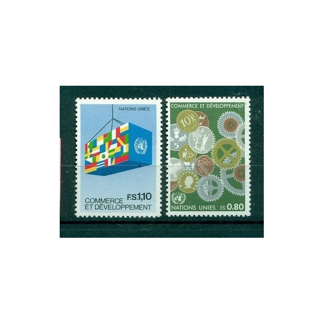 Nations Unies Géneve 1983 - Michel n.115/16 - "Commerce et Développement"