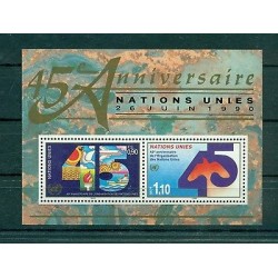Nations Unies Géneve 1990 - Michel feuillet n. 6 - "45e anniversaire de l'Organi
