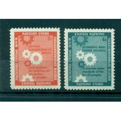 Nations Unies New York 1958 - Michel n. 72/73 - Journée des Nations Unies