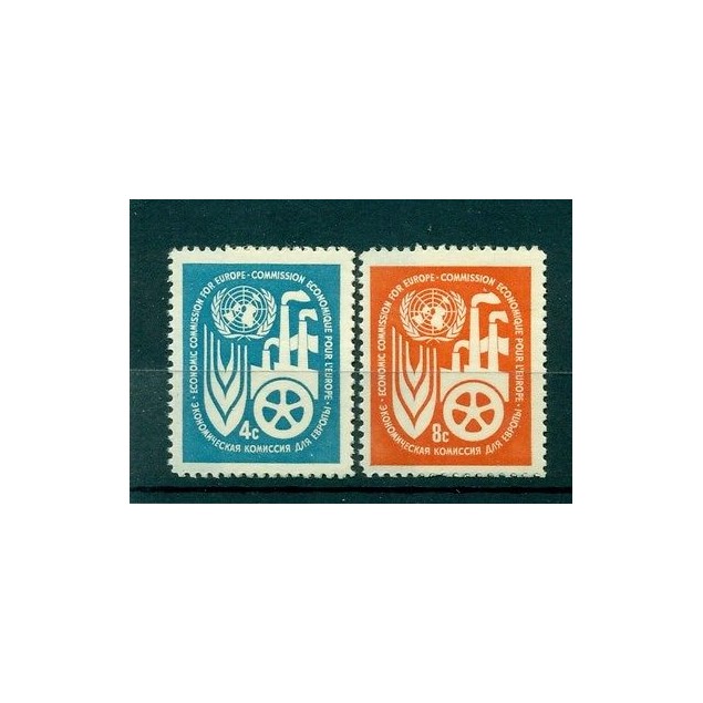 Nations Unies New York 1959 - Michel n. 78/79 - Commission économique pour l'Eur