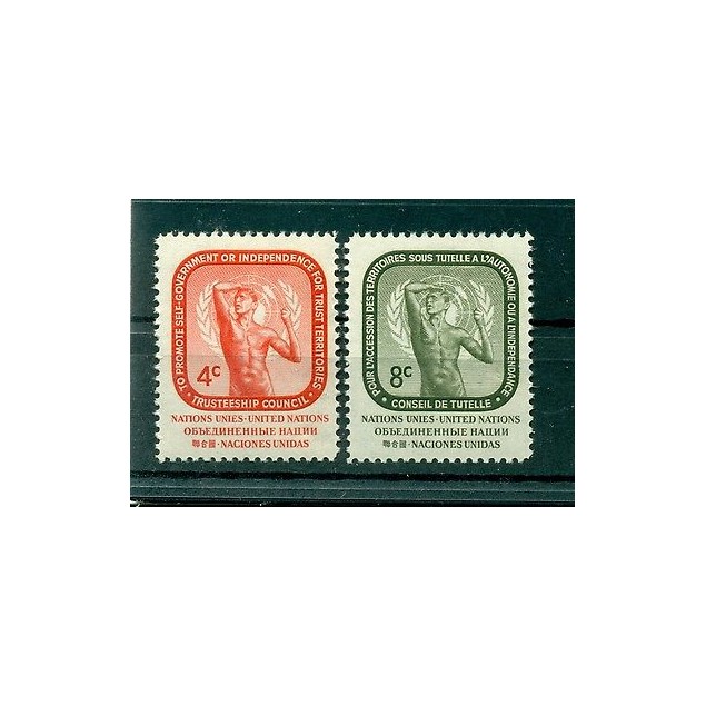 Nations Unies New York 1959 - Michel n. 80/81 - Conseil de Tutelle