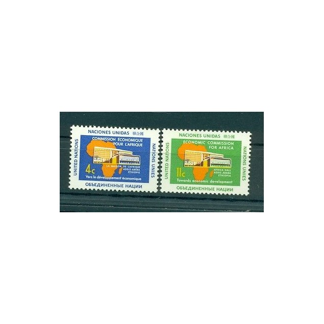 Nations Unies New York 1961 - Michel n. 109/10 - Commission économique pour l'Af