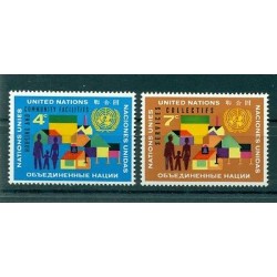 Nations Unies New York 1962 - Michel n. 114/15 - Services collectifs
