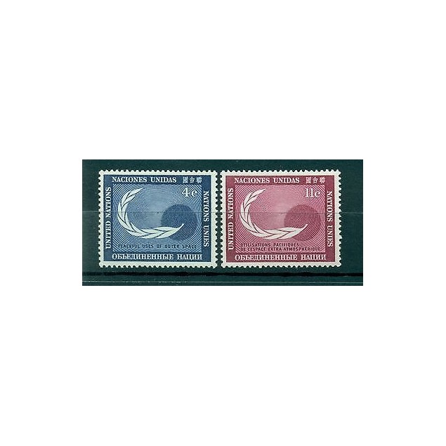 Nations Unies New York 1962 - Michel n. 122/23 - Espace extra atmosphérique