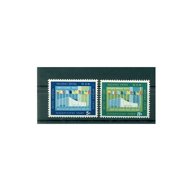 Nations Unies New York 1963 - Michel n. 134/35 - Assemblée Generale 1952 - 1963