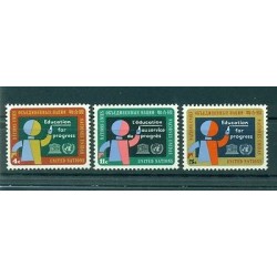 Nations Unies New York 1964 - Michel n. 145/47 - L'Education au service du progr